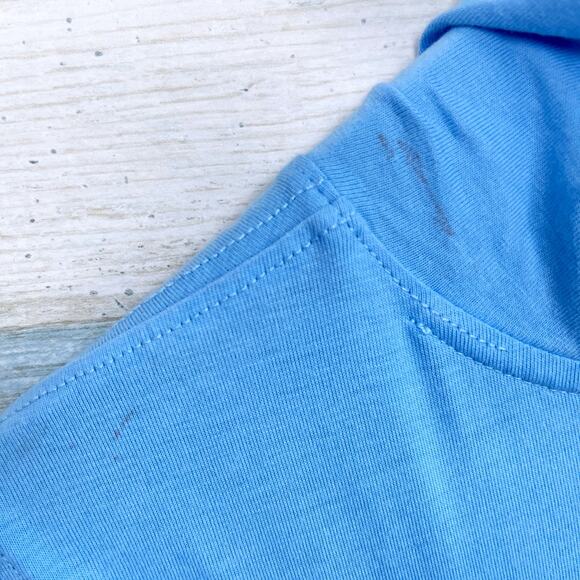 Vineyard Vines Snowman Whale Long-Sleeve Hooded Pocket Tee Blue Mens Small - Picture 7 of 8